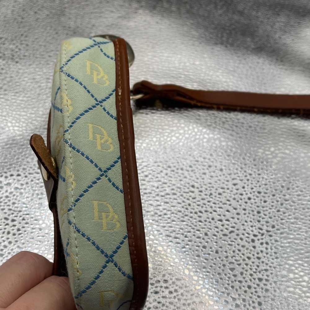 Dooney & Bourke Cream, Blue and Brown Pouch by Dooney & Bourke Pouch Wristlet - Picture 5 of 9